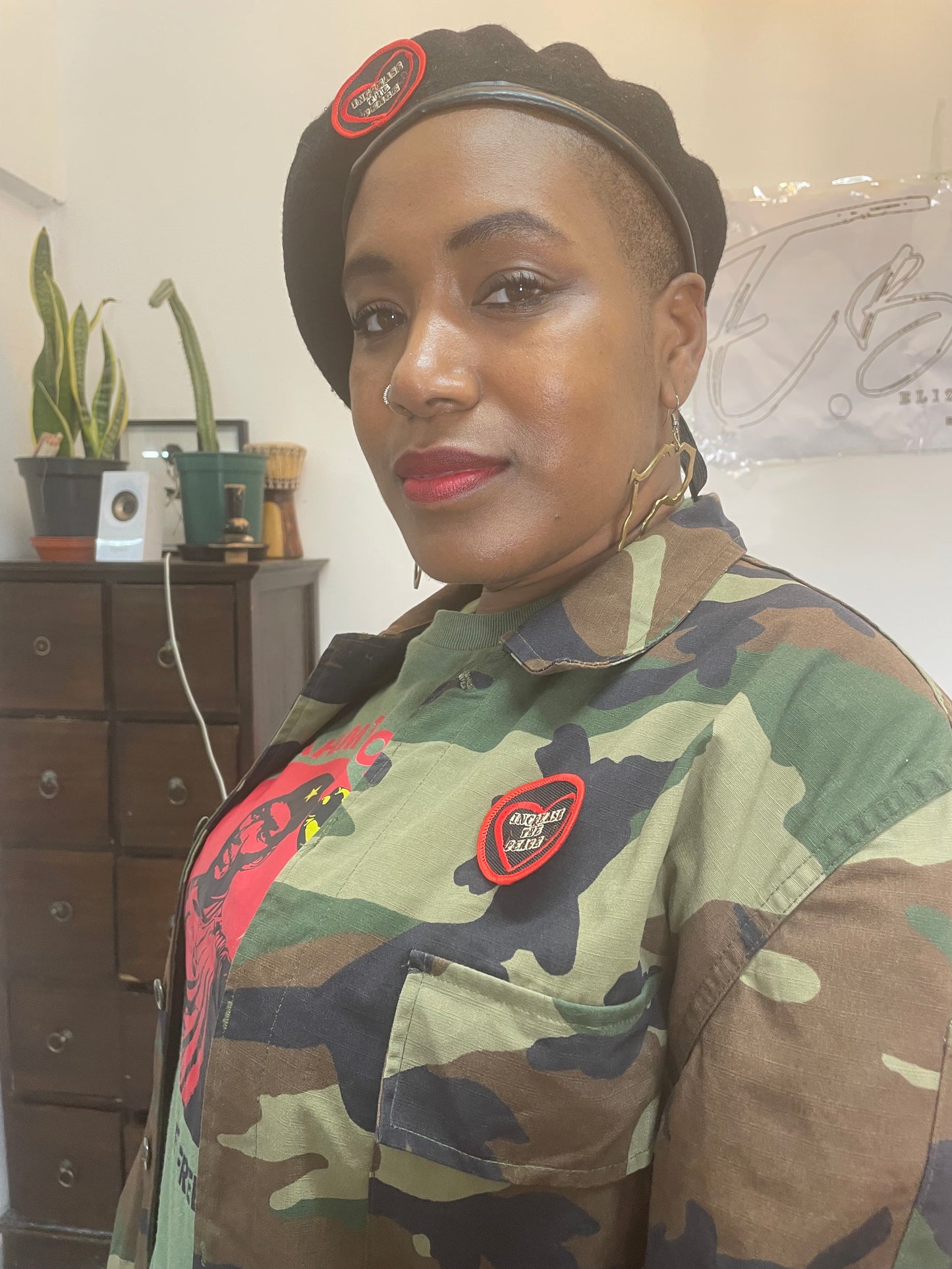 Unisex Ibrahim Traore Camo Jacket