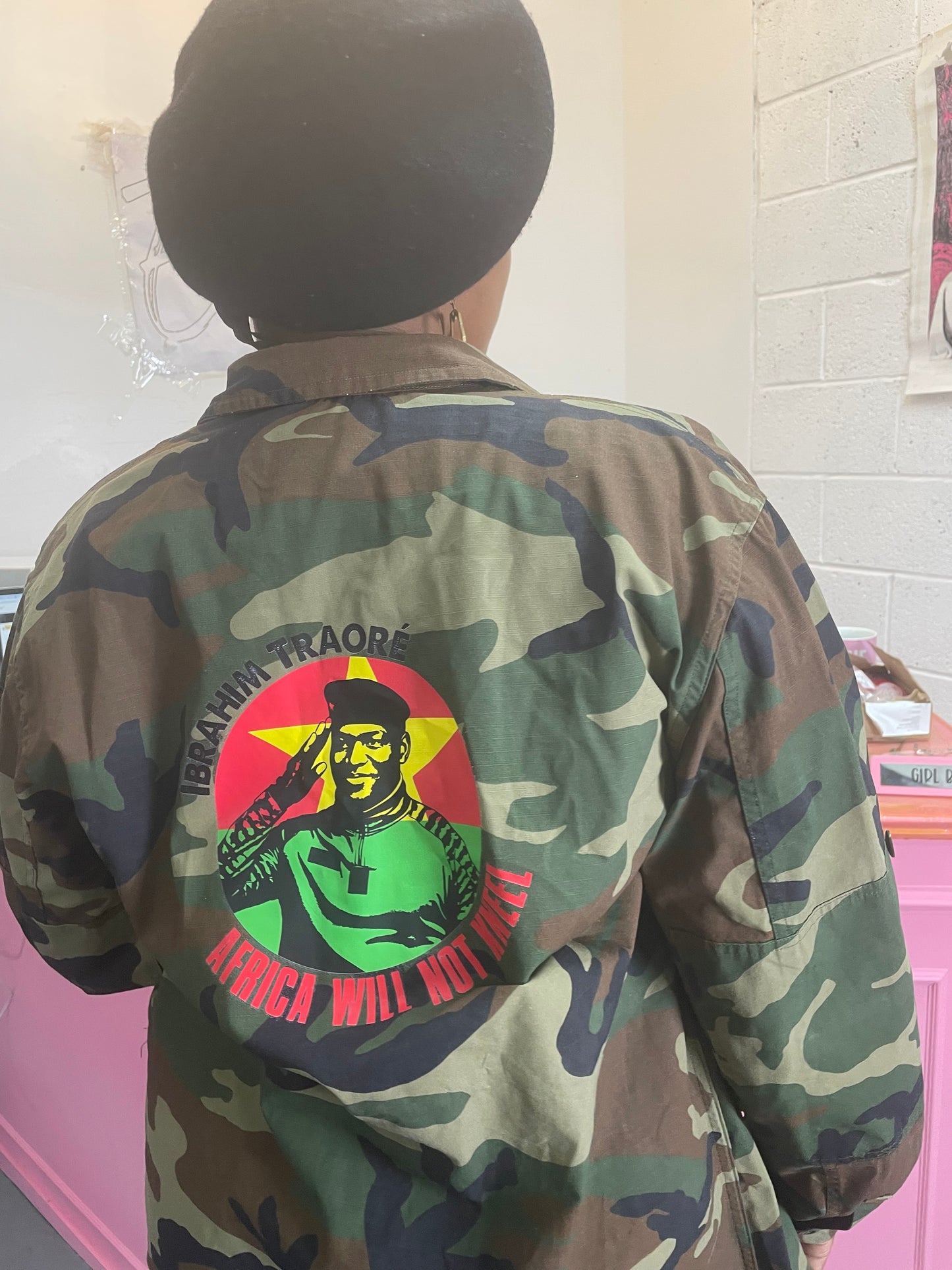 Unisex Ibrahim Traore Camo Jacket
