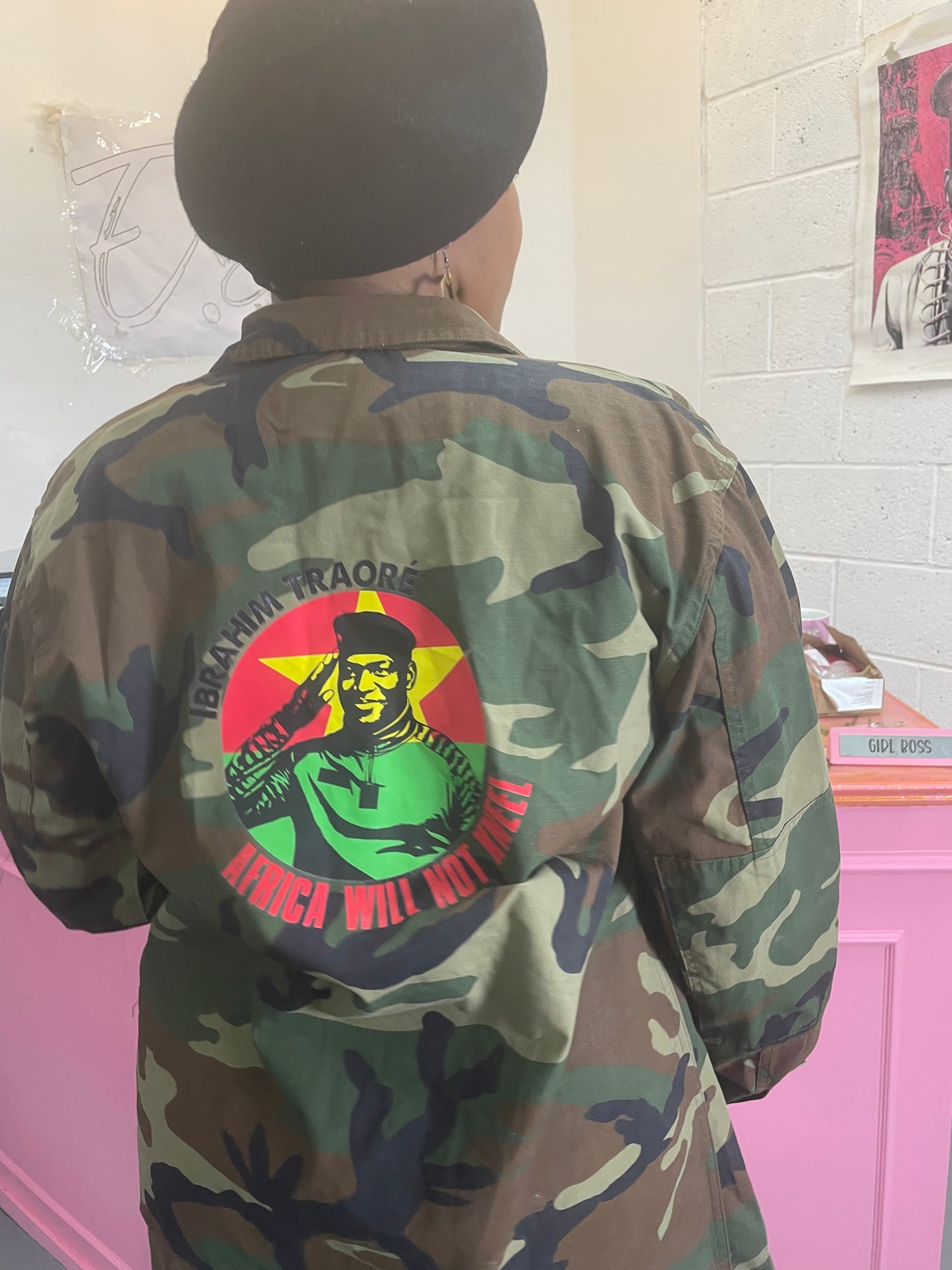 Unisex Ibrahim Traore Camo Jacket