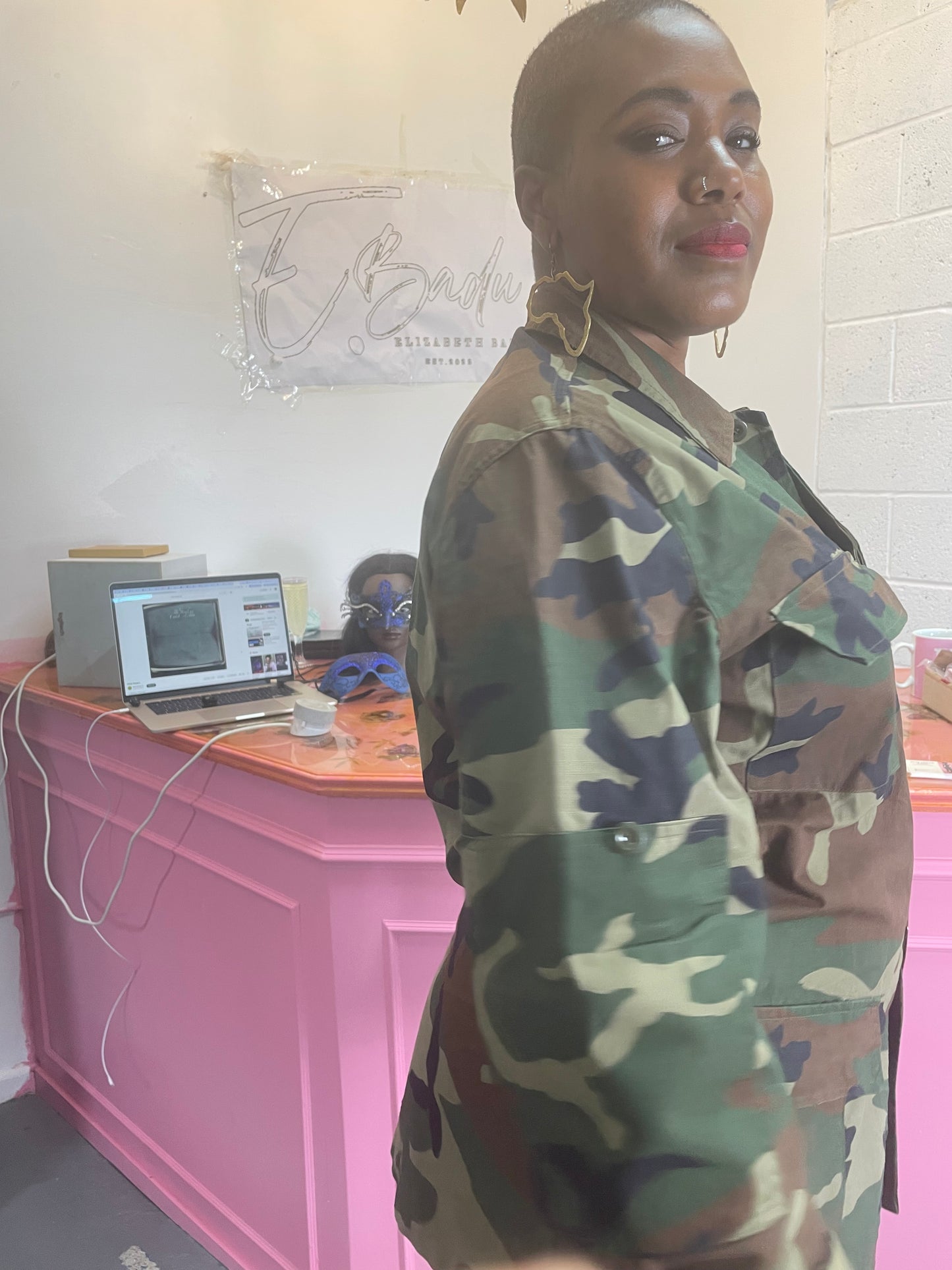 Unisex Ibrahim Traore Camo Jacket