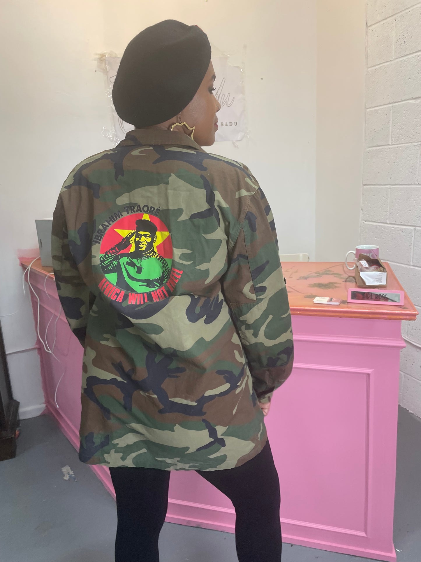 Unisex Ibrahim Traore Camo Jacket