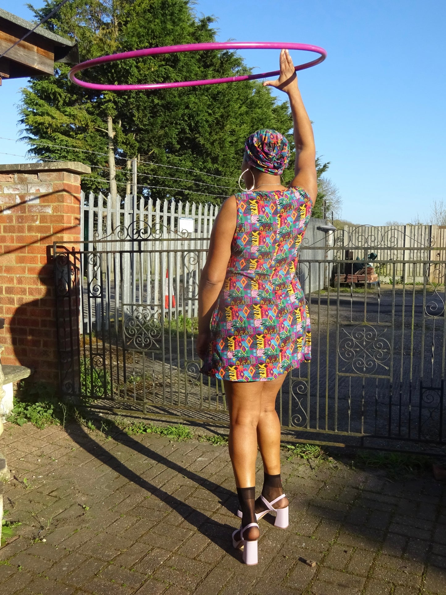 Summer Tribal Dress with Matching Turban