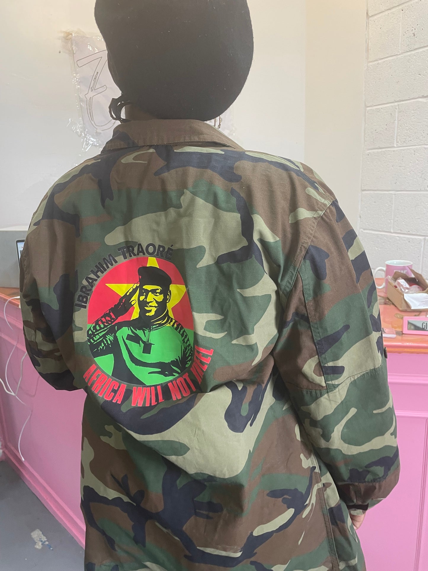 Unisex Ibrahim Traore Camo Jacket