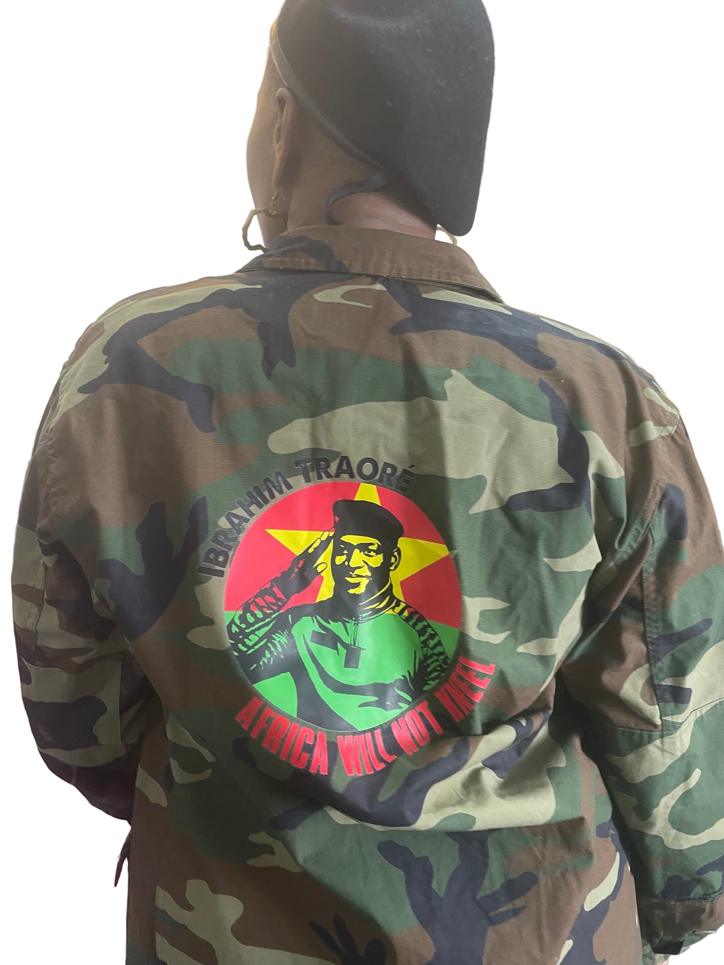 Unisex Ibrahim Traore Camo Jacket
