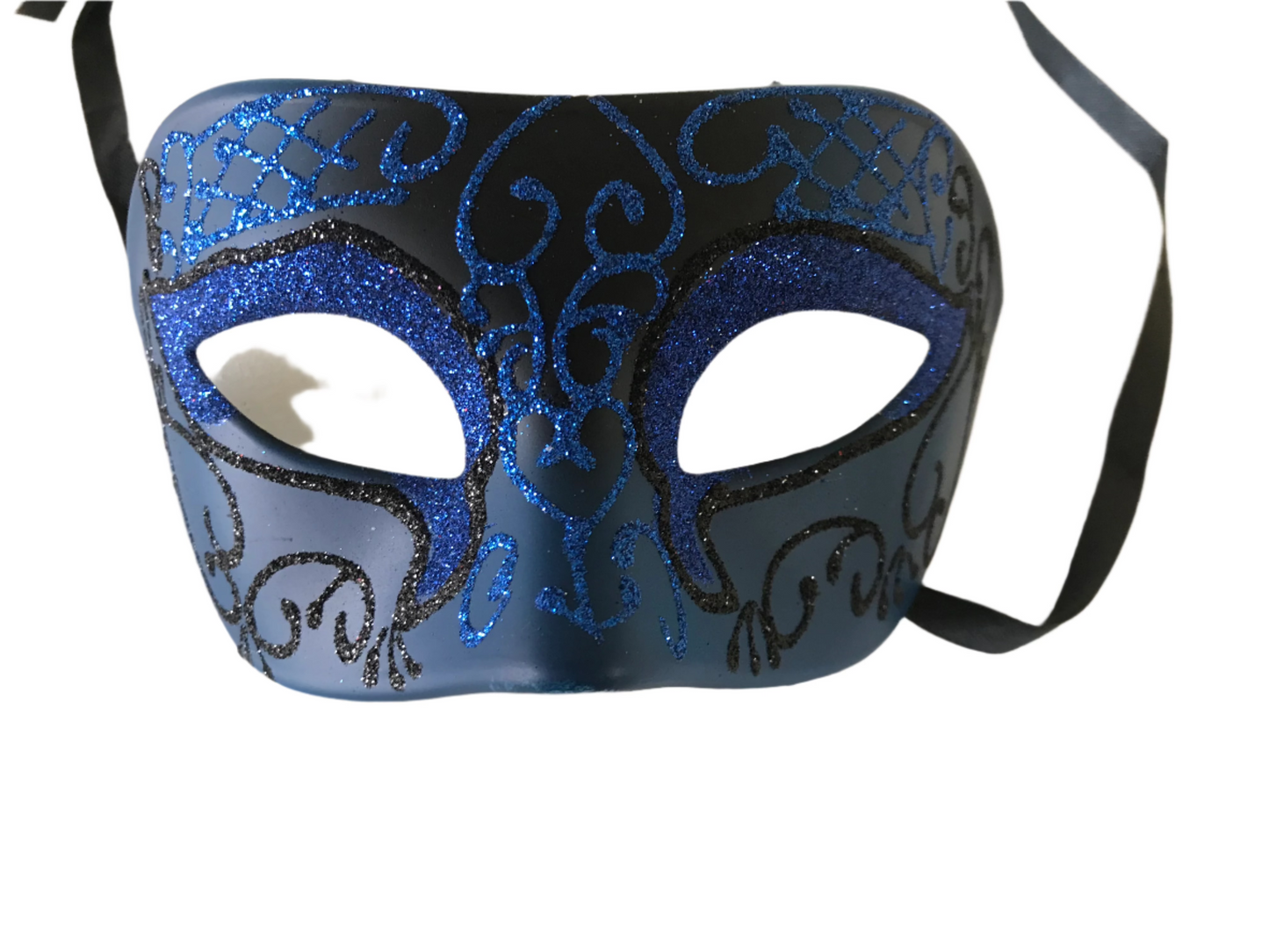 Men's Roman masquerade mask in blue.