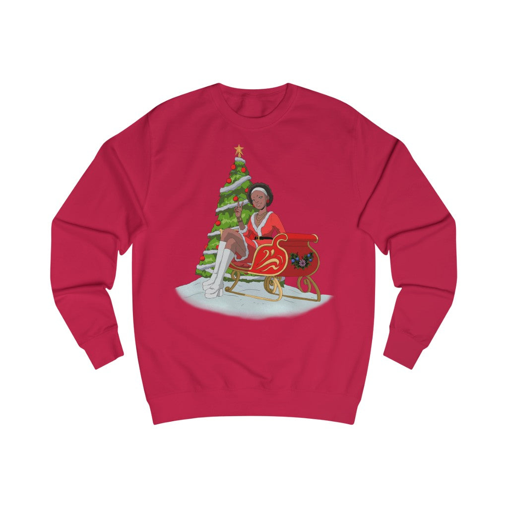 Christmas Jumper day, Christmas tree graphic, red Christmas jumper