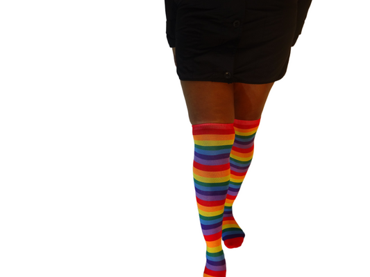 Rainbow Stripe Socks. Size 4-8. Stocking Filler